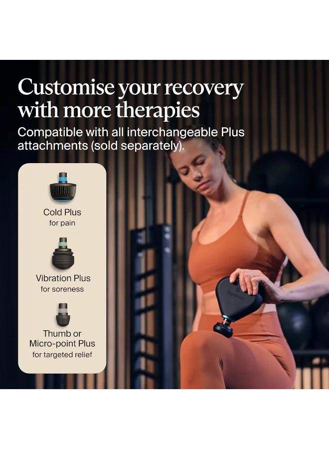 Therabody  Therabody Theragun Mini Plus Portable Massage Gun Enhanced with Heat – Travel Essential for Faster Recovery on The go - Black  | Best Price UAE